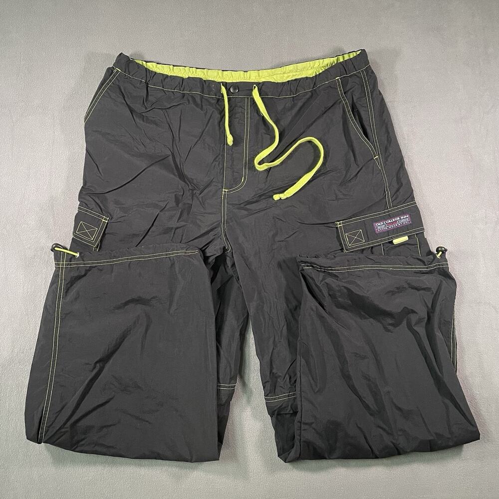 OCI Sport Outdoor Water Repellant Activewear Pants Black Neon Green Men’s Sz XL